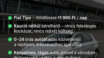 Megérkeztél a Liszt Ferenc repülőtérre és rögtön autóra van szükséged?