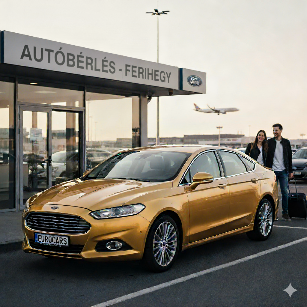 Megérkezés Ferihegyre, és már vár is az arany Ford Mondeo!